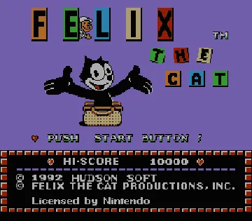 Felix the Cat (USA) screen shot title